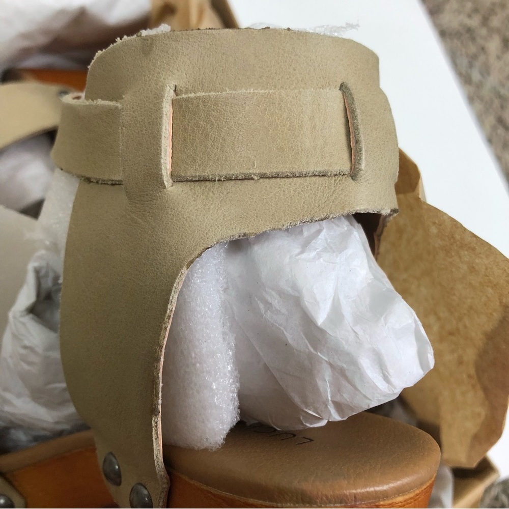 LUCKY Brand Whitneigh Heels Platform Wood Block Sandal - Picture 11 of 13